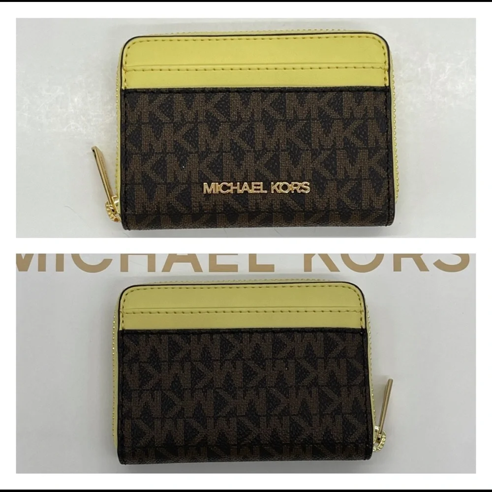 Michael Kors MD ZA Card Case Wallet Buttercup